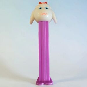 VTG 1979 Lamb Chop PEZ Candy Dispenser Footed 4.5" Purple Shari Lewis